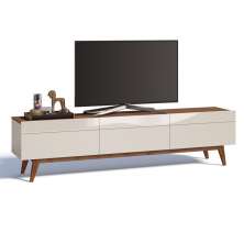 Rack Classic I 3 GV Off White com Freijó Touch 218 cm