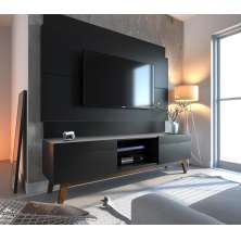 Rack com Painel Classic 2G 1.8 Preto - Imcal Moveis