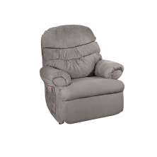 Poltrona Reclinável Barão Suede Liso Marrom Claro