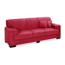 Sofá 3 Lugares Manuela Suede Vermelho