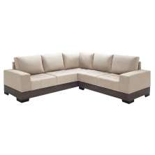 Sofá de Canto 4 Lugares Patrícia Suede Areia