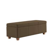 Recamier Bau Dubai 1,20m Suede Marrom - Inova Decorações