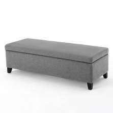 Recamier Bau Julia 1,20m Suede Cinza  - Inova Decor