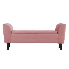 Recamier Bau Malibu 1,40m Suede Rose - Inova Decor
