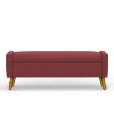Recamier Bau Paris 1,20m Suede Bordo - Inova Decor