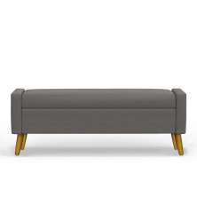Recamier Bau Paris 1,60m Suede Cinza - Inova Decor
