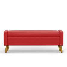 Recamier Bau Paris 1,60m Suede Vermelho - Inova Decor