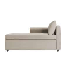 Recamier Divã Londres 140cm Linho Bege - Inova Decor