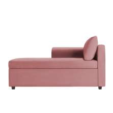 Recamier Divã Londres 140cm Suede Rose - Inova Decor