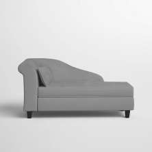 Recamier Diva França 1,40m Suede Cinza - Inova Decor