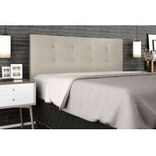 Cabeceira  Estofada para Cama Box Casal Queen 160 cm Suede Bege Helena Isis Estofados