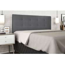 Cabeceira  Estofada para Cama Box Casal Queen 160 cm Suede Cinza Helena Isis Estofados