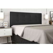 Cabeceira  Estofada para Cama Box Casal Queen 160 cm Suede Preto Helena Isis Estofados