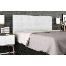 Cabeceira  Estofada para Cama Box Casal Queen 160 cm Tecido Sintético Branco Helena Isis Estofados