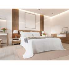 Kit Colcha Casal Queen Colony com 2 Porta-Travesseiros Branco
