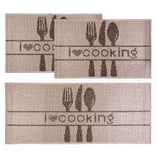 Kit Cozinha 3 Peças Eco Nature Cooking 87 Bege-Marrom
