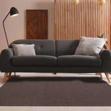 Tapete Buzios Canto Retangular Polipropileno (200x250) Chumbo