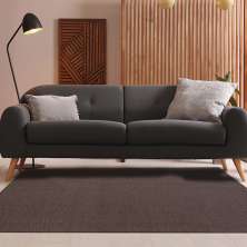 Tapete Buzios Canto Retangular Polipropileno (200x300) Chumbo