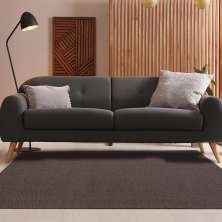 Tapete Buzios Canto Retangular Polipropileno (250x300) Chumbo