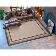 Tapete Eco-Nature Moldura Retangular Polipropileno (250x300) Chumbo