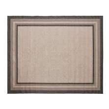 Tapete Eco-Nature Moldura Retangular Polipropileno (50x80) Chumbo