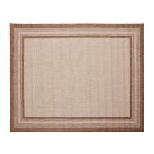 Tapete Eco-Nature Moldura Retangular Polipropileno (50x80) Marrom