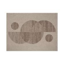 Tapete Eco-Nature Nascente Retangular Polipropileno (50x80) Bege e Marrom