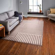 Tapete Polo Nice Retangular Polipropileno (100x150) Marrom Taupe