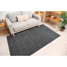 Tapete Realce Liso Retangular Polipropileno (250x300) Grafite