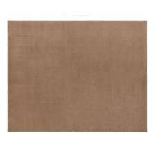 Tapete Realce Liso Retangular Polipropileno (50x100) Creme