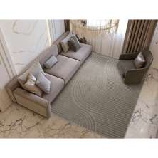 Tapete Realce Sand Retangular Polipropileno (200x300) Cinza