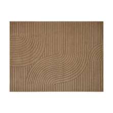 Tapete Realce Sand Retangular Polipropileno (50x100) Creme