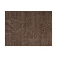 Tapete Realce Sand Retangular Polipropileno (50x100) Marrom Taupe