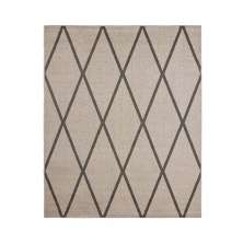 Tapete Sala Sisal Eco-Nature Geo 77 Bege-Chumbo 3,00X4,00M