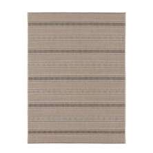 Tapete Sisal Eco-Nature Riscas 77 Bege-Chumbo 2,50X3,00M