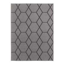 Tapete para Sala Funcional Hexagonal 52 Grafite 1,00X1,50M