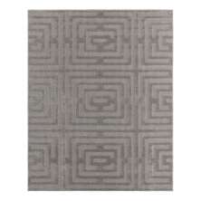 Tapete para Sala Realce Eden 51 Cinza 2,00X3,00M