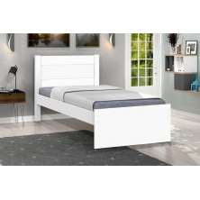 Cama Solteiro Prisma Branco - JeA Móveis