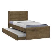 Cama Solteiro com Auxiliar Prisma Jequitibá - JeA Móveis