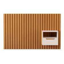 Cabeceira Para Cama Solteiro com 1 Mesa Foggia Nature Pérola