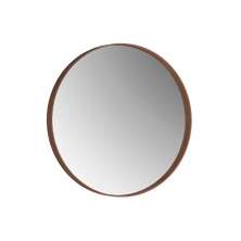 Espelho Decorativo Redondo 60 cm Palermo Castanho