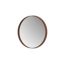 Espelho Redondo Decorativo 50 cm Torino Castanho