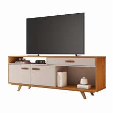 Rack Ímpar para TV até 65 Polegadas JCM Movelaria Cinamono Off White