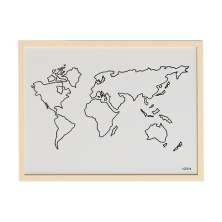Quadro Mapa Mundi 40x60 - JOSH