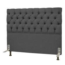 Cabeceira Cama Box Casal 140cm Cristal Linho Cinza - JS Móveis