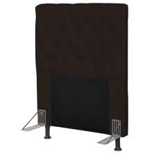 Cabeceira Cama Box Solteiro 90cm Cristal Corino Branco - JS Móveis