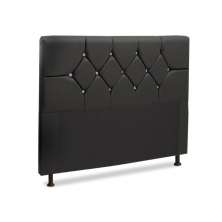 Cabeceira Para Cama Box Casal 140cm França Corino Preto - JS Móveis