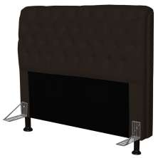 Cabeceira Paris Para Cama Box Casal 195cm Paris Corino Marrom - JS Móveis