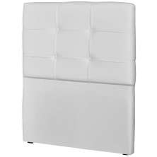 Cabeceira Solteiro Cama Box 90 cm London Sintético Branco - JS Móveis