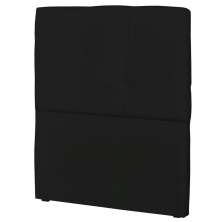 Cabeceira Solteiro Cama Box 90 cm London Sintético Preto - JS Móveis